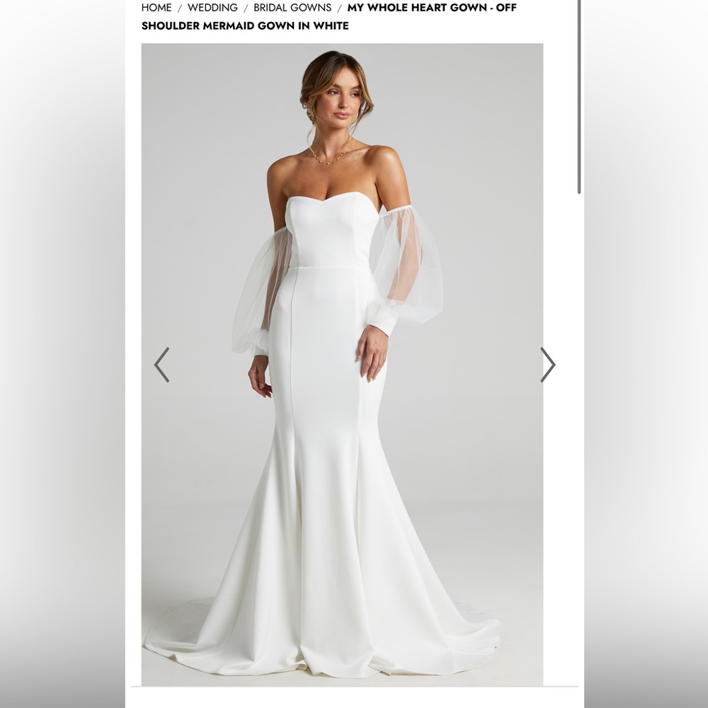 My Whole Heart Gown- White (Showpo) SOLD OUT